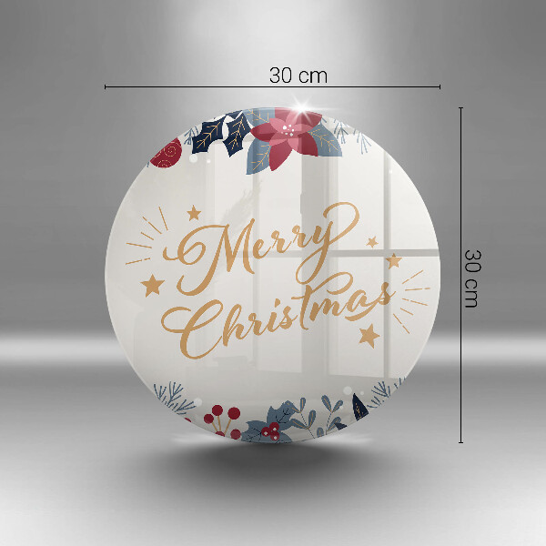 De vidrio templado Merry christmas