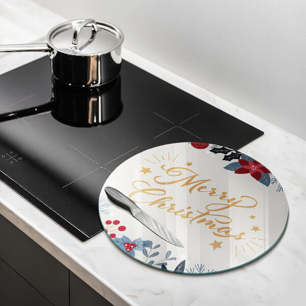 De vidrio templado Merry christmas