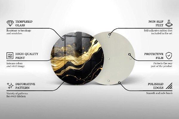 De vidrio templado Abstracción elegante