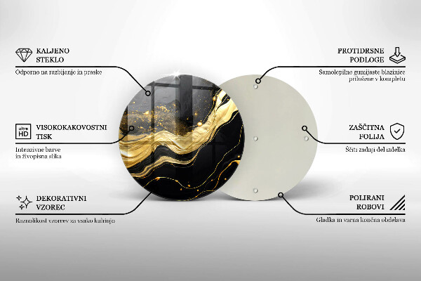 De vidrio templado Abstracción elegante