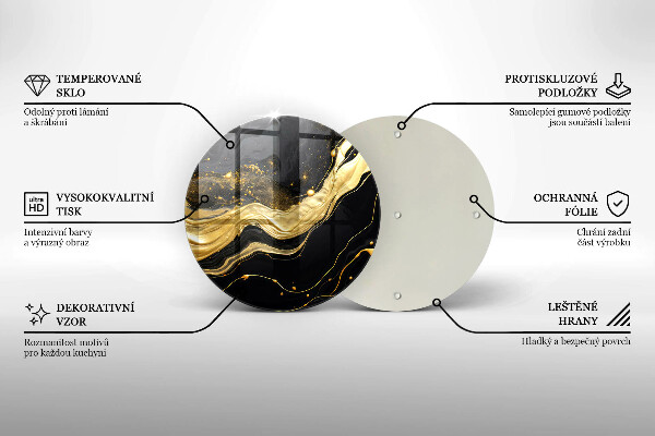 De vidrio templado Abstracción elegante