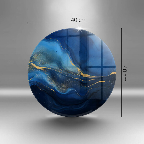 De vidrio templado Abstracción de cobalto