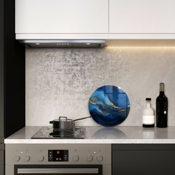 De vidrio templado Abstracción de cobalto