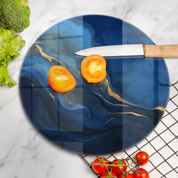 De vidrio templado Abstracción de cobalto