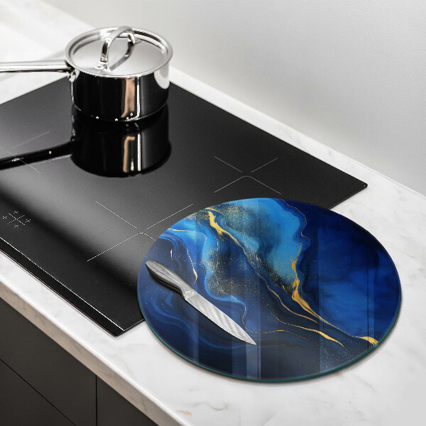 De vidrio templado Abstracción de cobalto