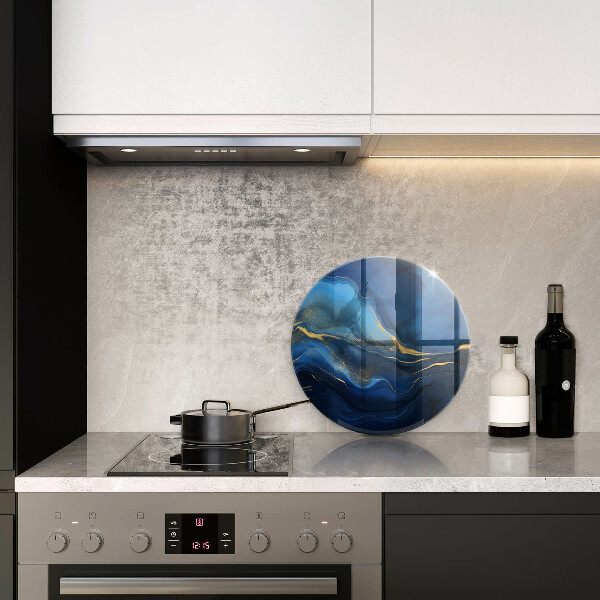 De vidrio templado Abstracción de cobalto