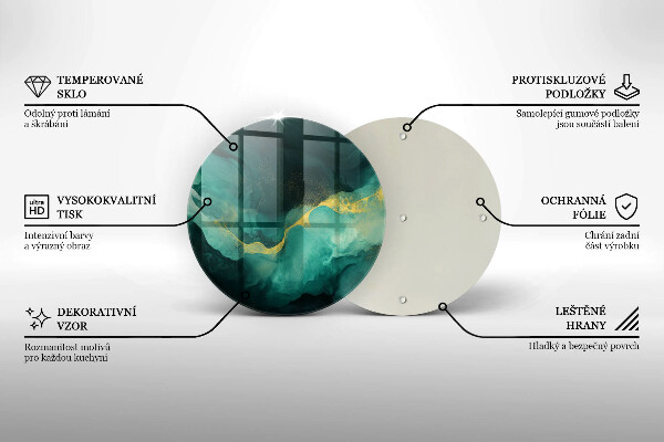 De vidrio templado Botella verde