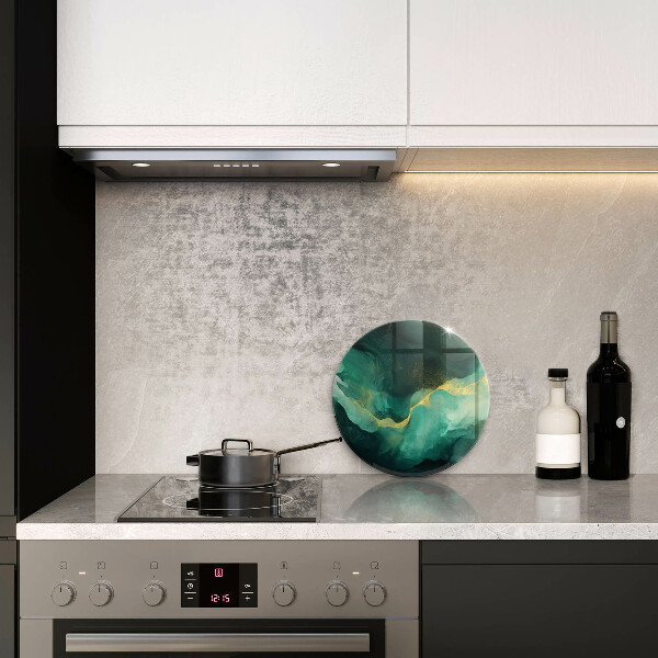 De vidrio templado Botella verde