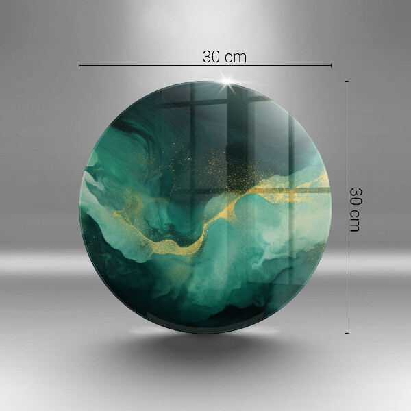 De vidrio templado Botella verde