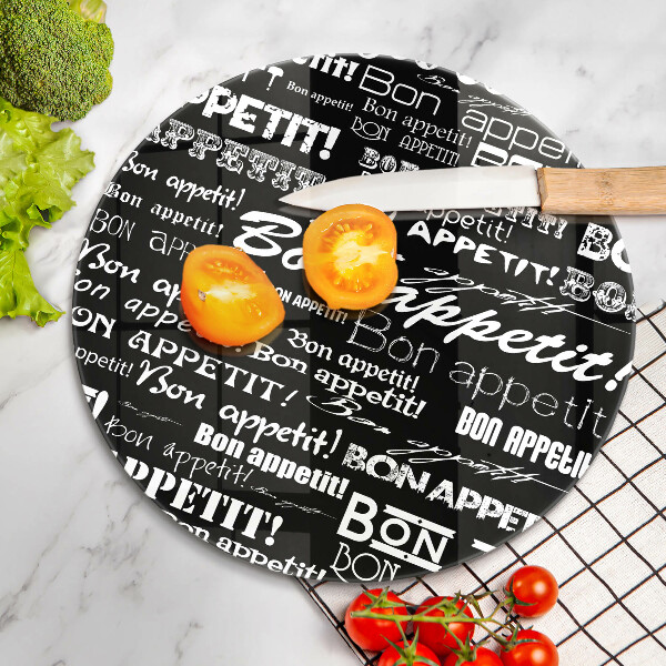 De vidrio templado Subtítulos de cocina bon appetit