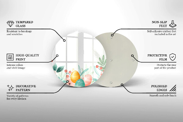 De vidrio templado Huevos de pascua