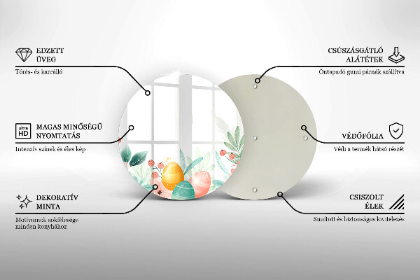 De vidrio templado Huevos de pascua