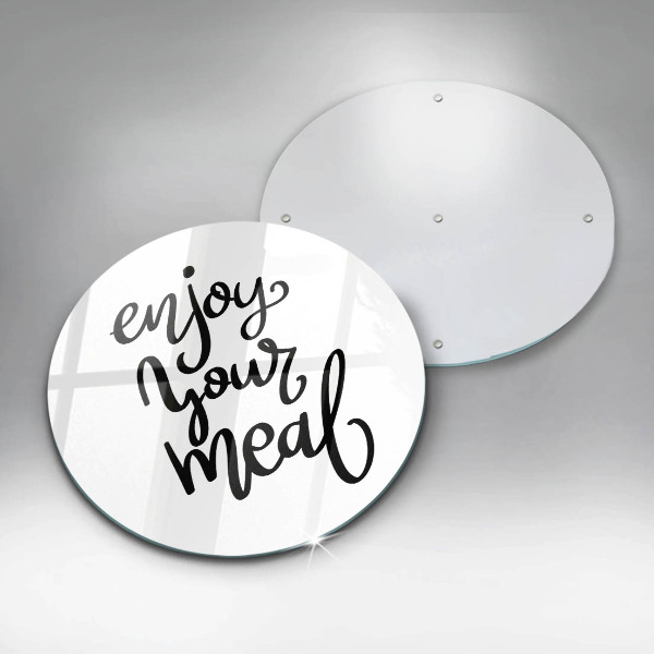 De vidrio templado Enjoy your meal