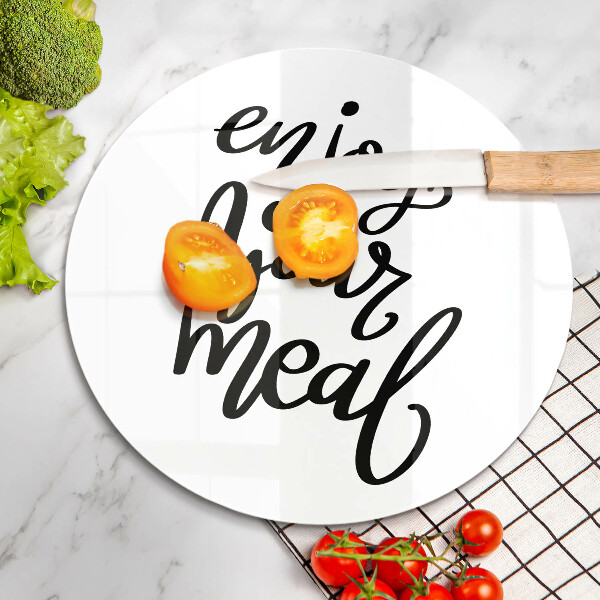 De vidrio templado Enjoy your meal