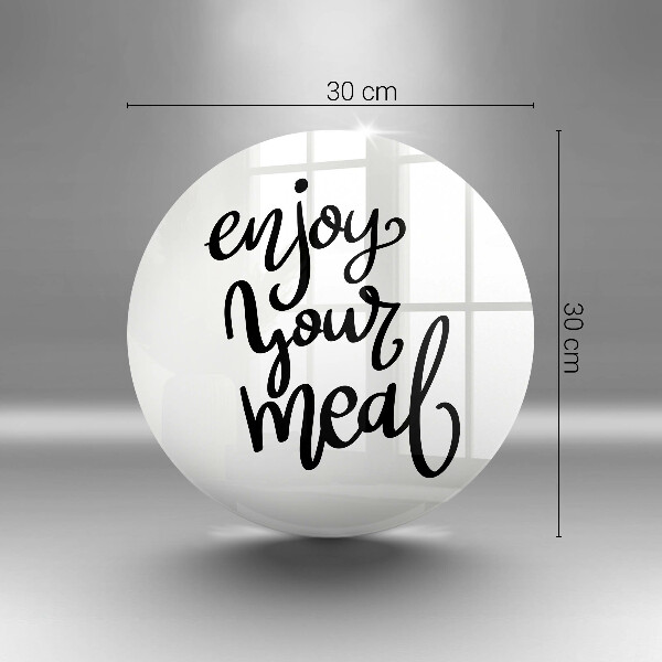 De vidrio templado Enjoy your meal