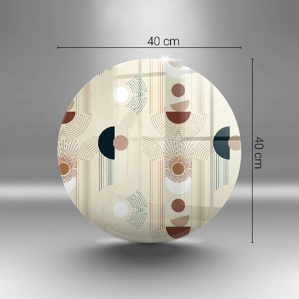 De vidrio templado Formas de geometría boho