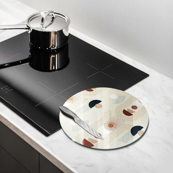 De vidrio templado Formas de geometría boho