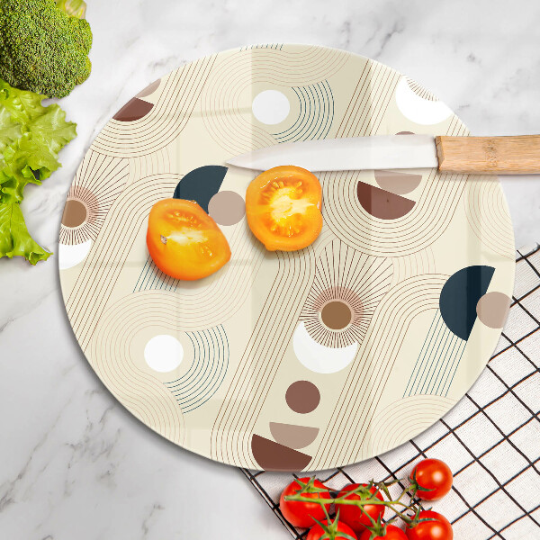 De vidrio templado Formas de geometría boho