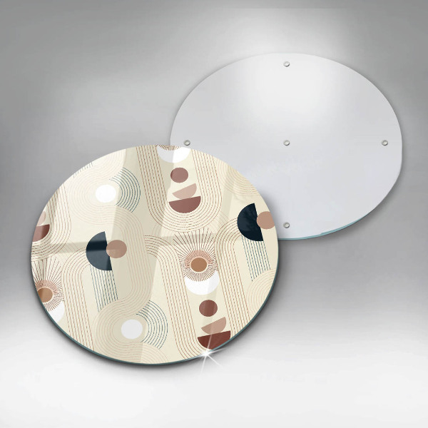 De vidrio templado Formas de geometría boho