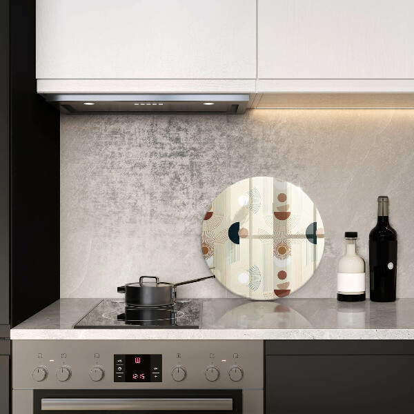 De vidrio templado Formas de geometría boho