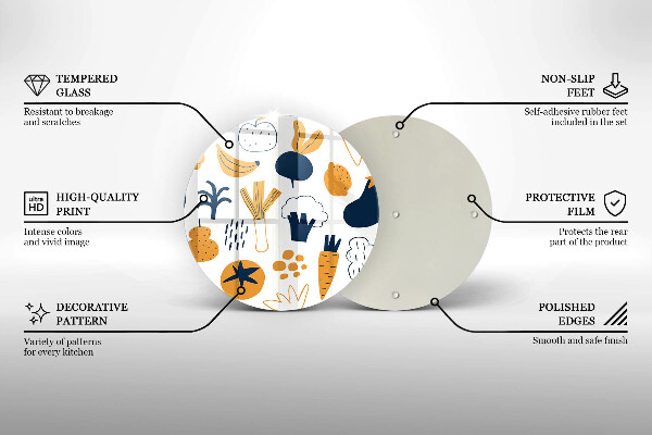 De vidrio templado Ilustración de comida
