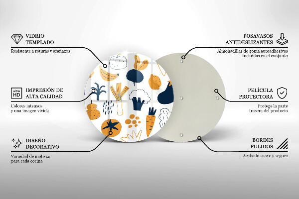 De vidrio templado Ilustración de comida
