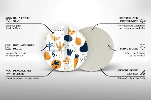 De vidrio templado Ilustración de comida