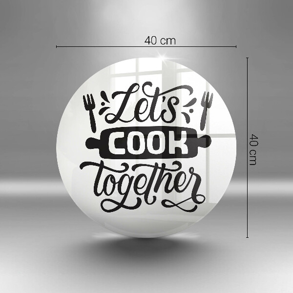 De vidrio templado Let's cook together