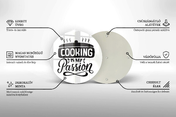 De vidrio templado La cocina es mi pasión