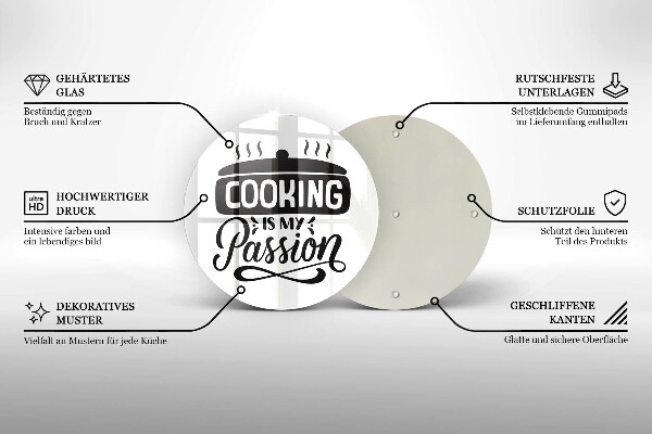 De vidrio templado La cocina es mi pasión