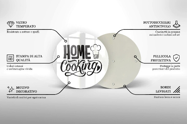 De vidrio templado Home cooking