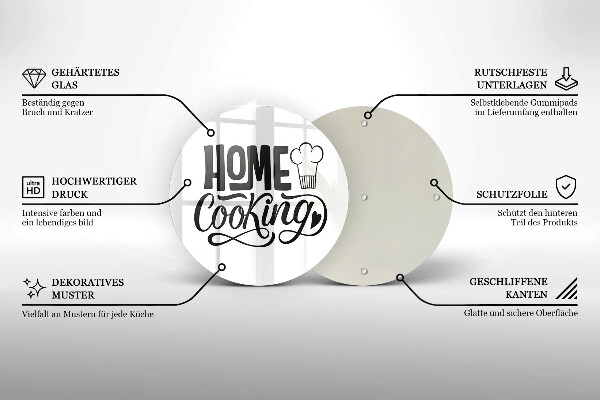 De vidrio templado Home cooking