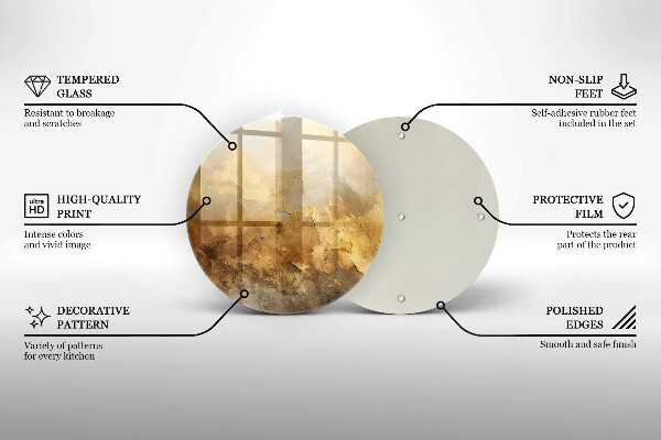 De vidrio templado Textura rica