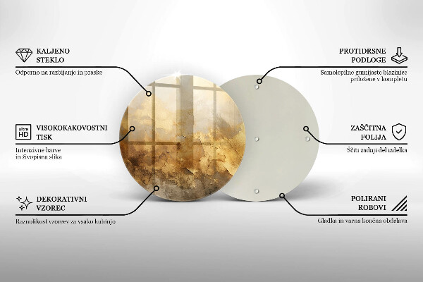 De vidrio templado Textura rica