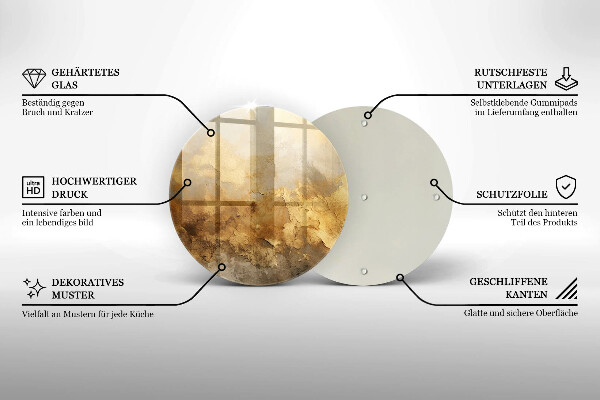 De vidrio templado Textura rica