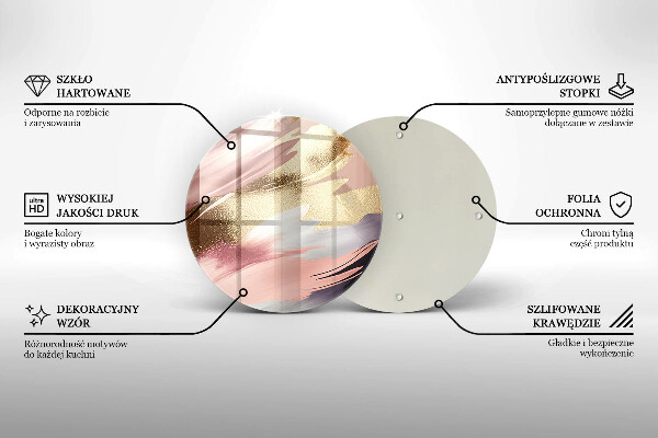 De vidrio templado Manchas pastel