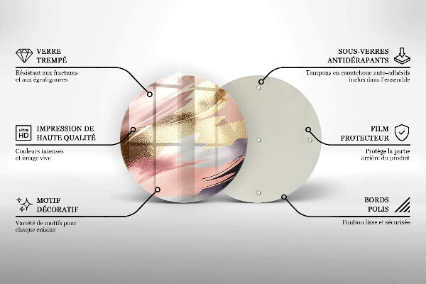 De vidrio templado Manchas pastel