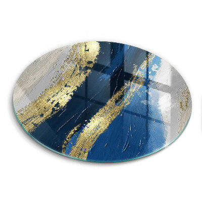 De vidrio templado Textura con oro