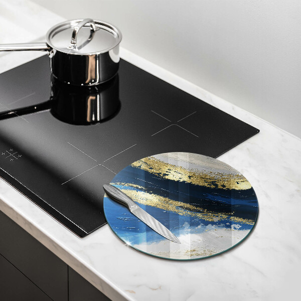 De vidrio templado Textura con oro