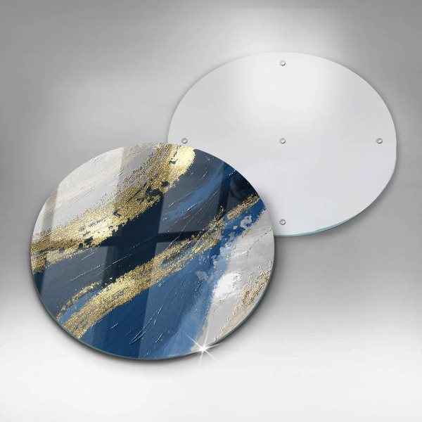 De vidrio templado Textura con oro