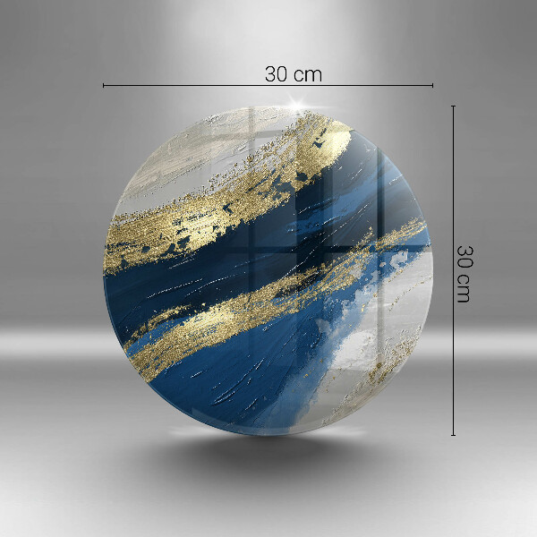 De vidrio templado Textura con oro