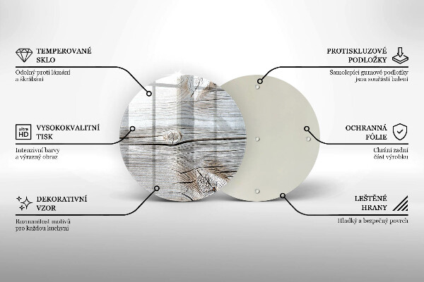 De vidrio templado Estructura de madera brillante