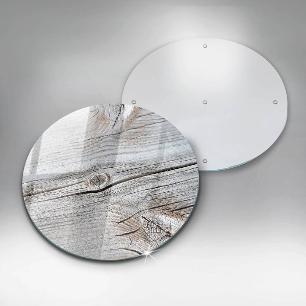 De vidrio templado Estructura de madera brillante