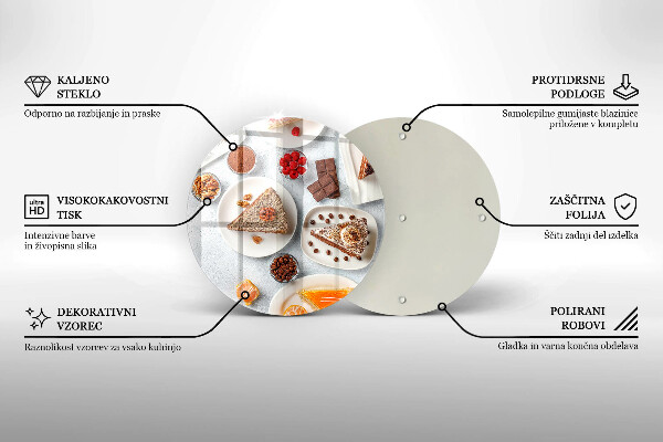 De vidrio templado La dulzura del pastel