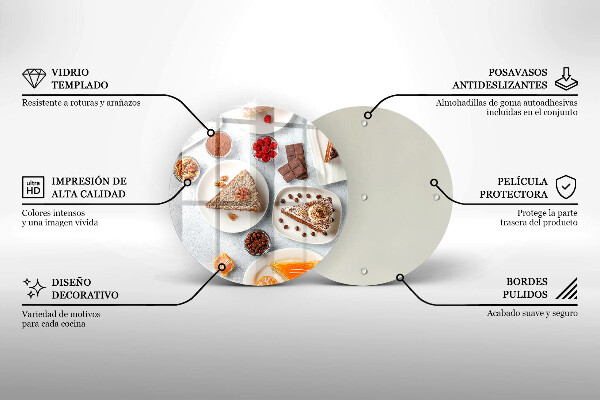 De vidrio templado La dulzura del pastel