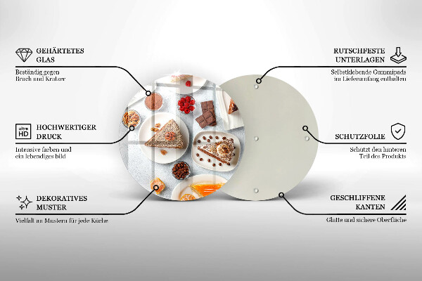 De vidrio templado La dulzura del pastel