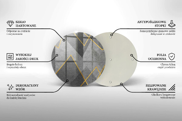 De vidrio templado Formas afiladas