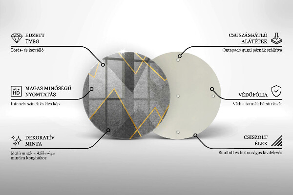 De vidrio templado Formas afiladas
