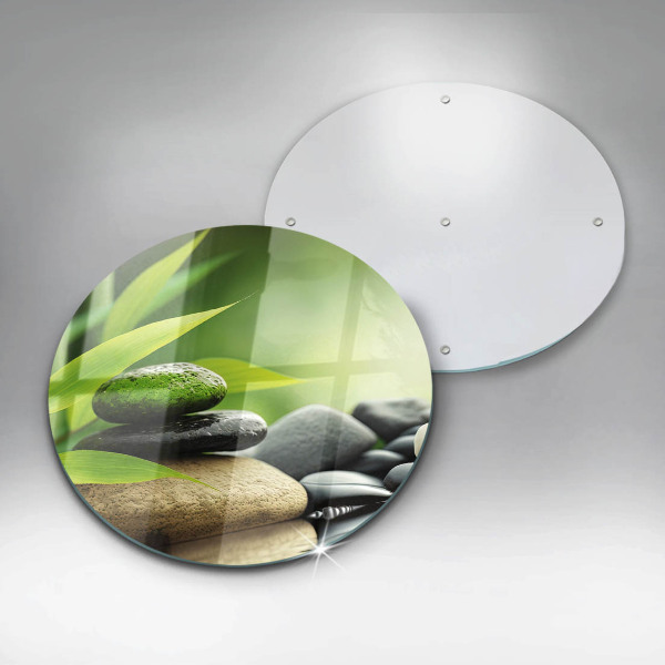 De vidrio templado Piedras de bambú zen