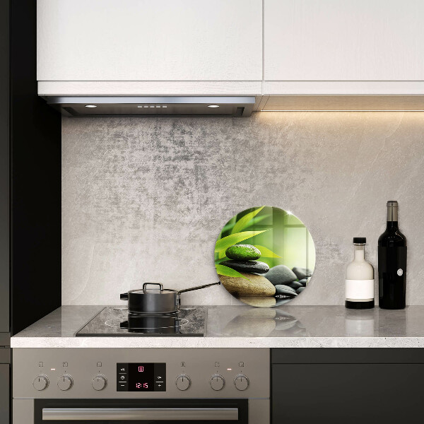 De vidrio templado Piedras de bambú zen